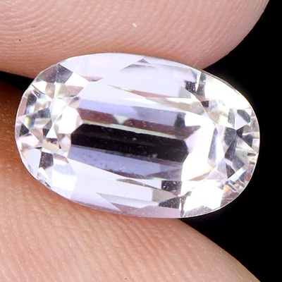 Oval Cut Natural Peach Pink Kunzite Afghanistan VVS 5.95ct 12.5x8mm Gemstone - Image 1 of 4