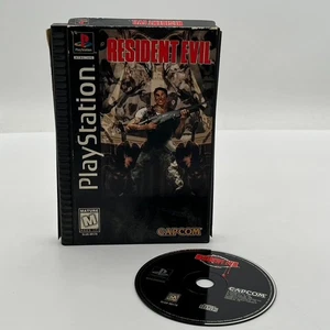 Resident Evil 1 PlayStation 1 1996 PS1 Long Box + Disc Rough Condition Box/Case - Picture 1 of 10