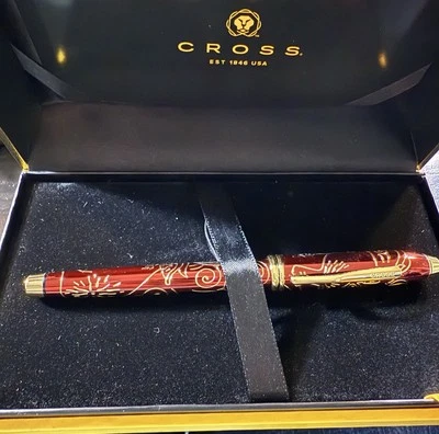 Pluma Estilográfica Cross Townsend "Año del Cerdo" Oro 18KT Nuevo en Caja NUEVA Foto 1 de 4
