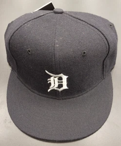 Detroit Tigers Home New Era 5950 Fitted Hat Old Stock Grey Visor - Picture 1 of 5