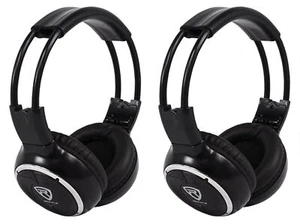 (2) Rockville RFH3 Wireless Infrared IR Car Headphones for Any Car Monitor - Picture 1 of 5