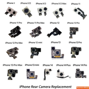 iPhone X/XS/XR/11/12/13/14/Pro/Max/Mini/Plus - Conjunto De Cámara Trasera Nueva - Picture 1 of 20