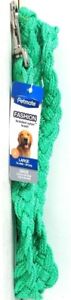 1 Count Petmate Fashion Braided Nylon Large 1" Wide X 5' Long Green Leash