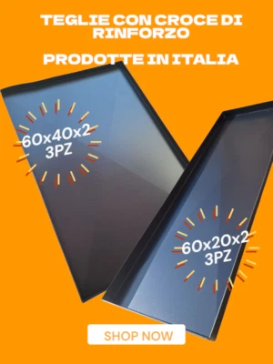 Teglie pizza ITALIA con croce di RINFORZO - Image 1 of 4