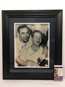 Yogi Berra And Whitey Ford Signed 11x14 Photo Framed JSA LOA - Picture 1 of 2