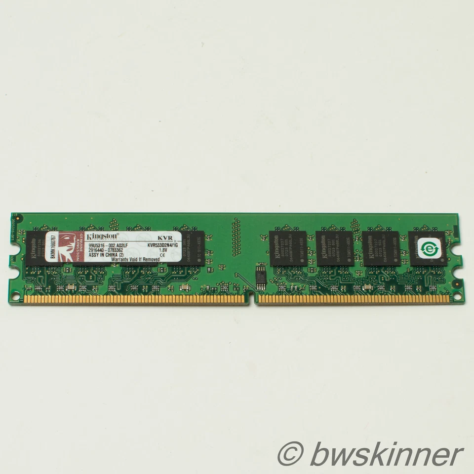 1GB DR2-533 CL4 Kingston RAM Module. KVR533D2N4. - Image 1 of 2