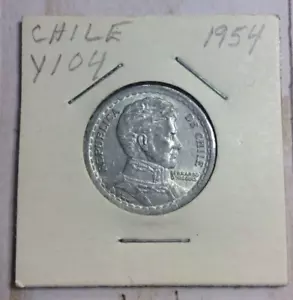 Moneda Chile 1954 de 1 un peso - Imagen 1 de 2