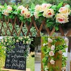 8ft Artificial Flower Silk Rose Garland Vine Leaf Ivy Home Garden Wedding Decor