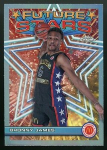 2023 Topps Chrome McDonald's All-American Future Stars Bronny James FS-10 (TV10)