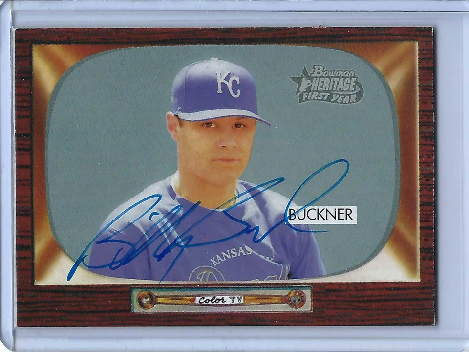 KANSAS CITY ROYALS BILLY BUCKNER 2004 BOWMAN HERITAGE SIGNED CARD # 258 AUTO - Image 1 of 1
