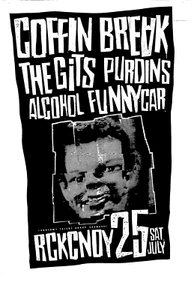 COFFIN BREAK, THE GITS, PURDINS & ALCOHOL FUNNYCAR. (Test Photostat) - Picture 1 of 1