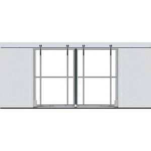 Scheunentor Bausatz 2-flg Rolle  Antrieb B=500 H=250cm Hallentor  Gartentor ✔ - Bild 1 von 2