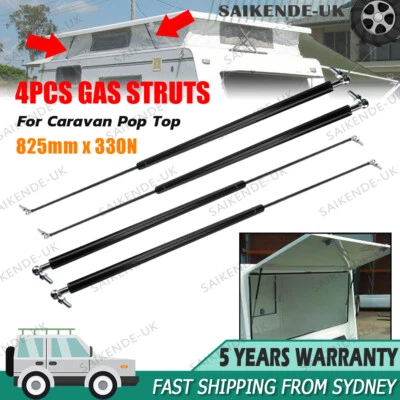 4pcs Gas Struts For Caravan Pop Top 825mm x 330N Jayco Coromal Match 7645WI AU - image 1 of 4
