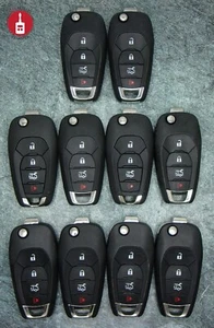 OEM Lot of 10 Chevrolet '16/'17 Cruze Flip Key Remotes Used LXP-T003 - Picture 1 of 2