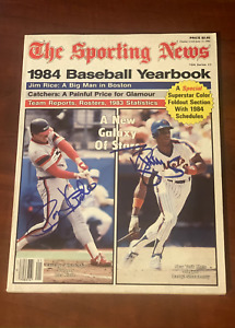 DARRYL STRAWBERRY / RON KITTLE Autographed 1984 Sporting News Yearbook Tristar