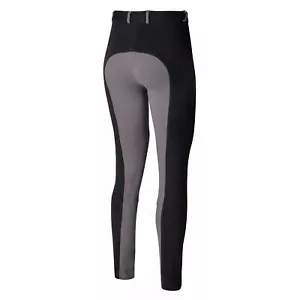 Collant Donna Equitazione Jodhpurs Collant 2 Toni Comfort Semplice Stretch Cavallo Country - Foto 1 di 47