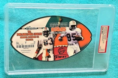 Miami Dolphins - Boleto de juego Clayton & Duper Honor Roll 2003 - PSA 9 como nuevo NFL Foto 1 de 4