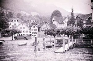 The town of Seelisburg Switzerland 1936 Historic Old Photo - Foto 1 di 1