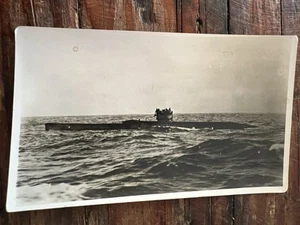 WWI 1910’s Real Photo Postcard  - German U-boat U-88 - sunk by mine - Picture 1 of 3