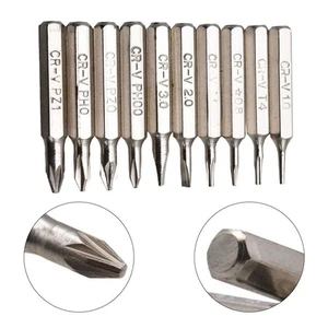 Compact and Convenient 10pcs Screwdriver Bits Set for Rechargeable Drill - Picture 1 of 12