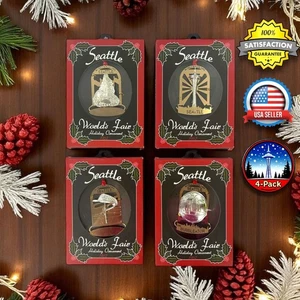 Seattle Feria Mundial 1962 50 Aniversario Bartell Drogas Adorno Set (Paquete de 4) - Imagen 1 de 24