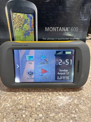 Garmin Montana 600 Waterproof Hiking GPS + Auto Friction Mount Kit Bundle - Image 1 of 4