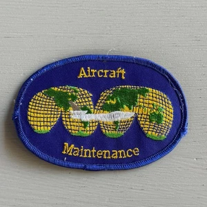Toppa ricamata Continental Airlines manutenzione aeromobili vintage - Foto 1 di 5