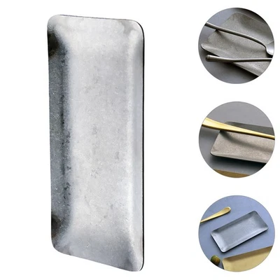 Metallspeicher -Organizerschale Waschtischtuchplatte Rechteckige Tablett - Bild 1 von 4