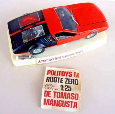 POLITOYS (POLISTIL) M576 MANGUSTA DE TOMASO - Scala 1/25 - Rara - in box - Immagine 1 di 4