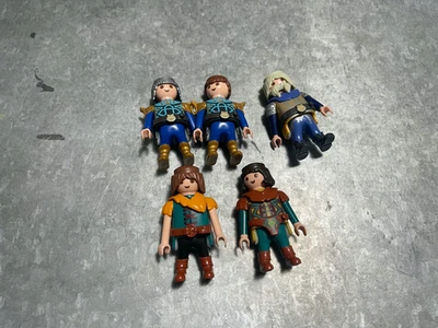 PLAYMOBIL: LOT 5 PERSONNAGES : NAINS CHEVALIERS, GUERRIERS - Photo 1/2