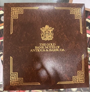 Gold Bank Notes of Antigua and Barbuda - 30 Pieces in Binder - Picture 1 of 6