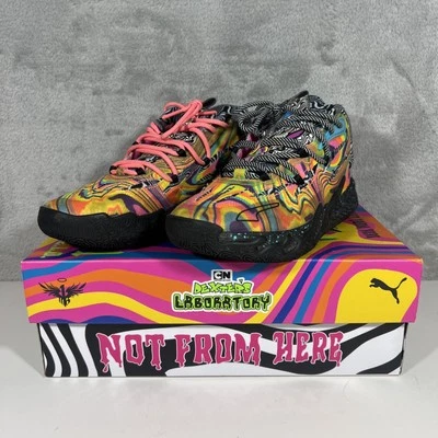 Puma Melo Ball Dexter's Laboratory x MB.03 Jr Athletic Shoes 379331 01 Size 5Y - Image 1 of 4