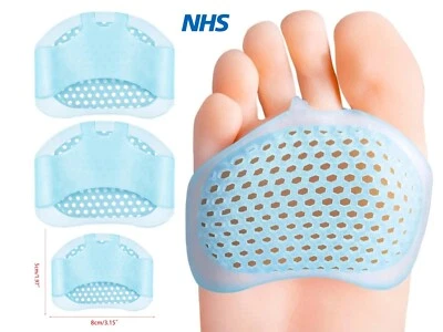 MONEY SAVERS 2x Fuß NEU Kissen Mittelfußpolster Fußpolster Schmerzlinderung für alle Altersgruppen Paar Gel UK
