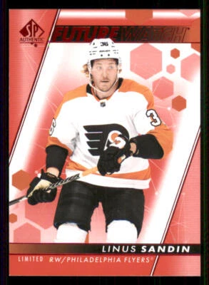 2022-23 SP Authentic Limited Red #186 Linus Sandin FW - Image 1 of 2