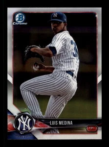 2018 Bowman Draft Chrome #BDC-17 Luis Medina New York Yankees - Picture 1 of 2