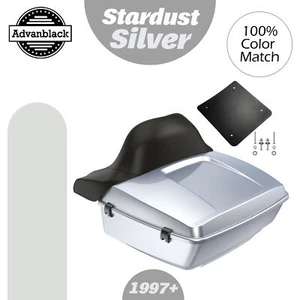 Paquete Advanblack Stardust Silver Rushmore King Tour Pak para Harley/Softail 97+ - Imagen 1 de 13