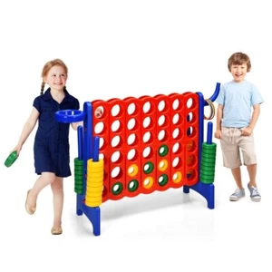 Jumbo 4-to-Score 4 in A Row Giant Game Set Kids Adults Family Fun Outdoor Rings - Picture 1 of 12