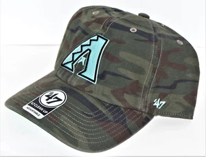Arizona Diamondbacks MLB '47 Brand Regiment Camo Turquoise Pop Clean Up hat cap - Picture 1 of 4