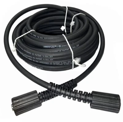 PROPULSE, A SCHIEFFER CO. Black UBERFLEX Kink Resistant 50' Pressure Washer Hose 1/4" 3400 PSI 22MM