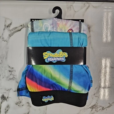 Spongebob Squarepants 2 Pack Men's Boxer Briefs Size Large Nickelodeon Pink Blue - Image 1 of 4