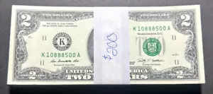 Dallas Texas $2 2009 UNC Banknotes Sequential - Picture 1 of 6