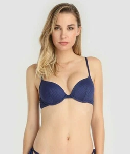 Haut de maillot de bain 90B (75B eu) Push-Up CHERRY BEACH imprimé losanges Midni - Bild 1 von 4