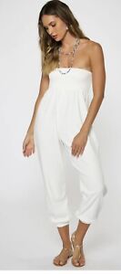 O’Neill Sandy Jumpsuit White Sold Out Womens XS 