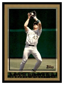 1998 Topps #347 MARK BELLHORN Oakland Athletics