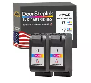 DoorStepInk Compatible Ink Cartridge for HP 17 Color 2PK USA Ink - Picture 1 of 5