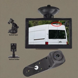Reverse Camera for VW Crafter MK2 & MAN TGE Rear Brake Light &5" Suction Monitkn - Picture 1 of 20