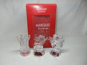 Waterford Marquis Kristall Engel Engel 3er Set signiert Weihnachten Xmas Krippe - Bild 1 von 22