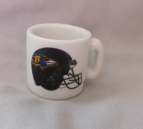 Baltimore Ravens MINI MUG 1.25'' High Porcelain Cover