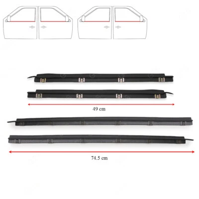 For Toyota Corolla Sedan KE20 E20 1970 74 4Dr Outer Weatherstrip Door Belt Foto 1 de 4