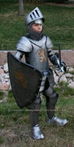 Kids Medieval Steel Knight Armor Suit | Children Full Body Costume for Halloween - Picture 1 of 4
